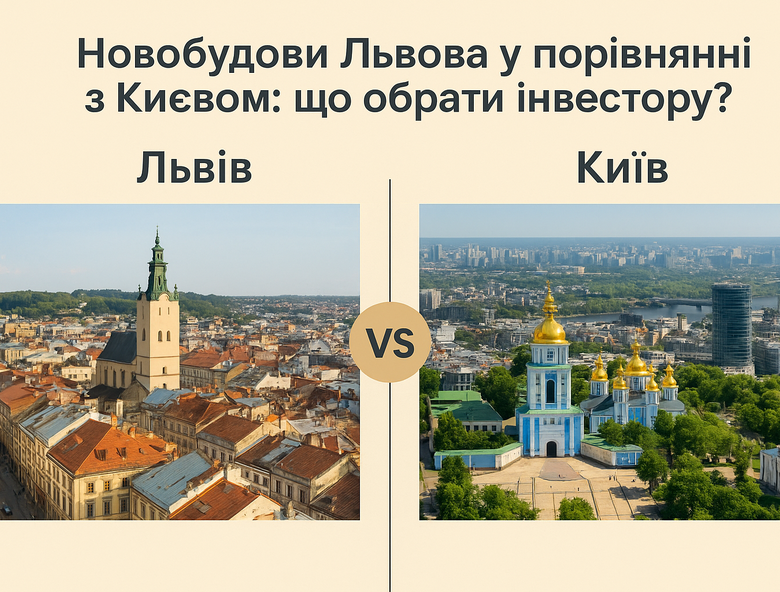 Новобудови Львова у порівнянні з Києвом: що обрати інвестору?